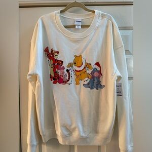 NWT Disney Winnie the Pooh Holiday Sweatshirt